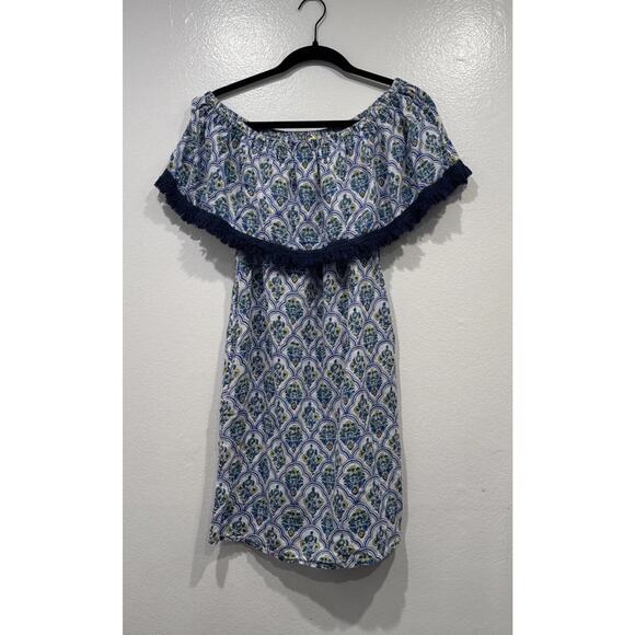 Roberta Roller Rabbit Priya Saloni Dress Womens Size XS Off The Shoulder Floral - Picture 1 of 9